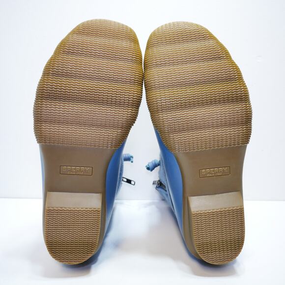 NEW SPERRY SALTWATER WOOL DUCK BOOT STS88123 BLUE WOMENS SIZE - 7.5 - Picture 6 of 7